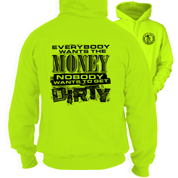 Dirty - Safety Yellow Hi Vis Hoodie
