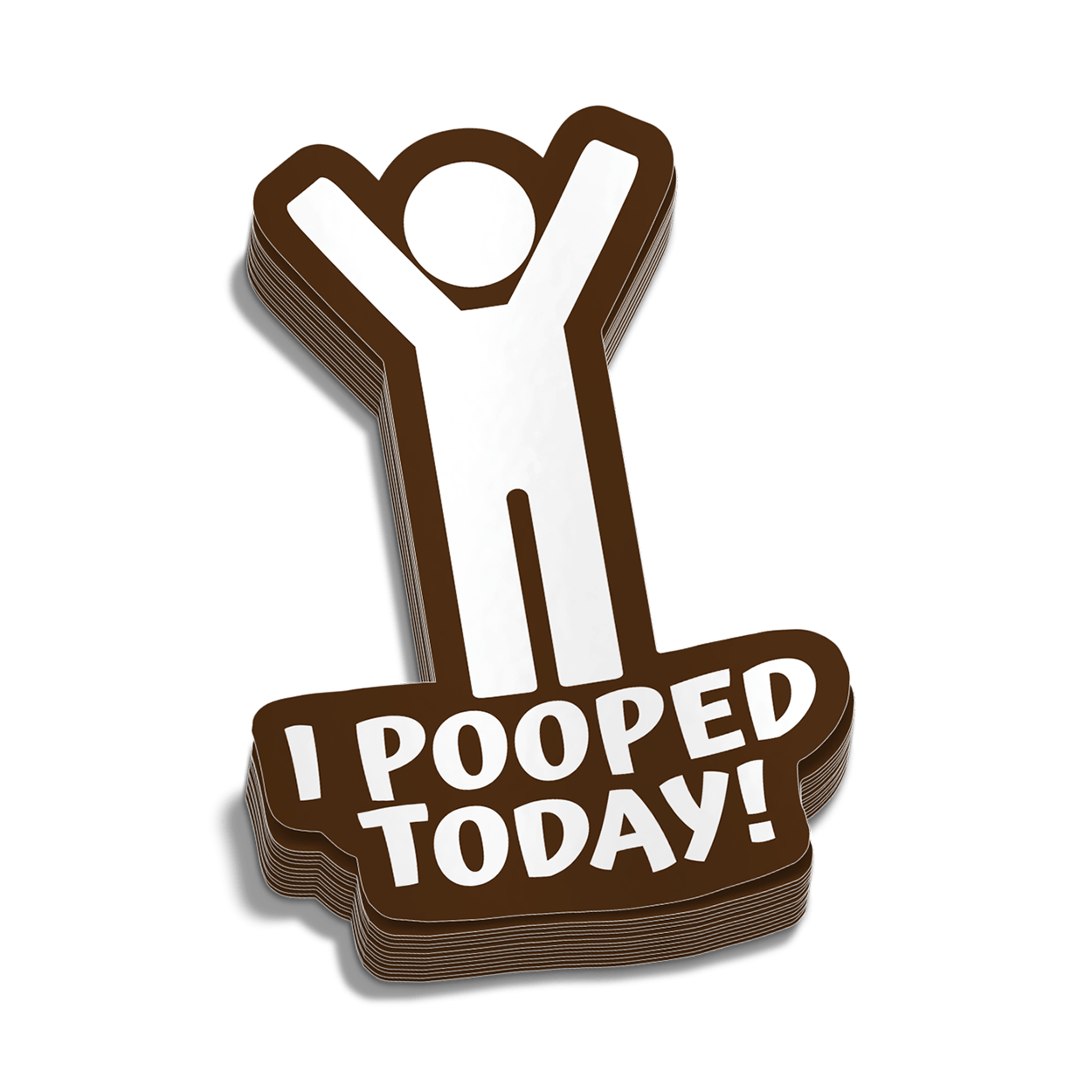3) I Pooped Today Hard Hat Stickers / Motorcycle Helmet Decals - Foto 10