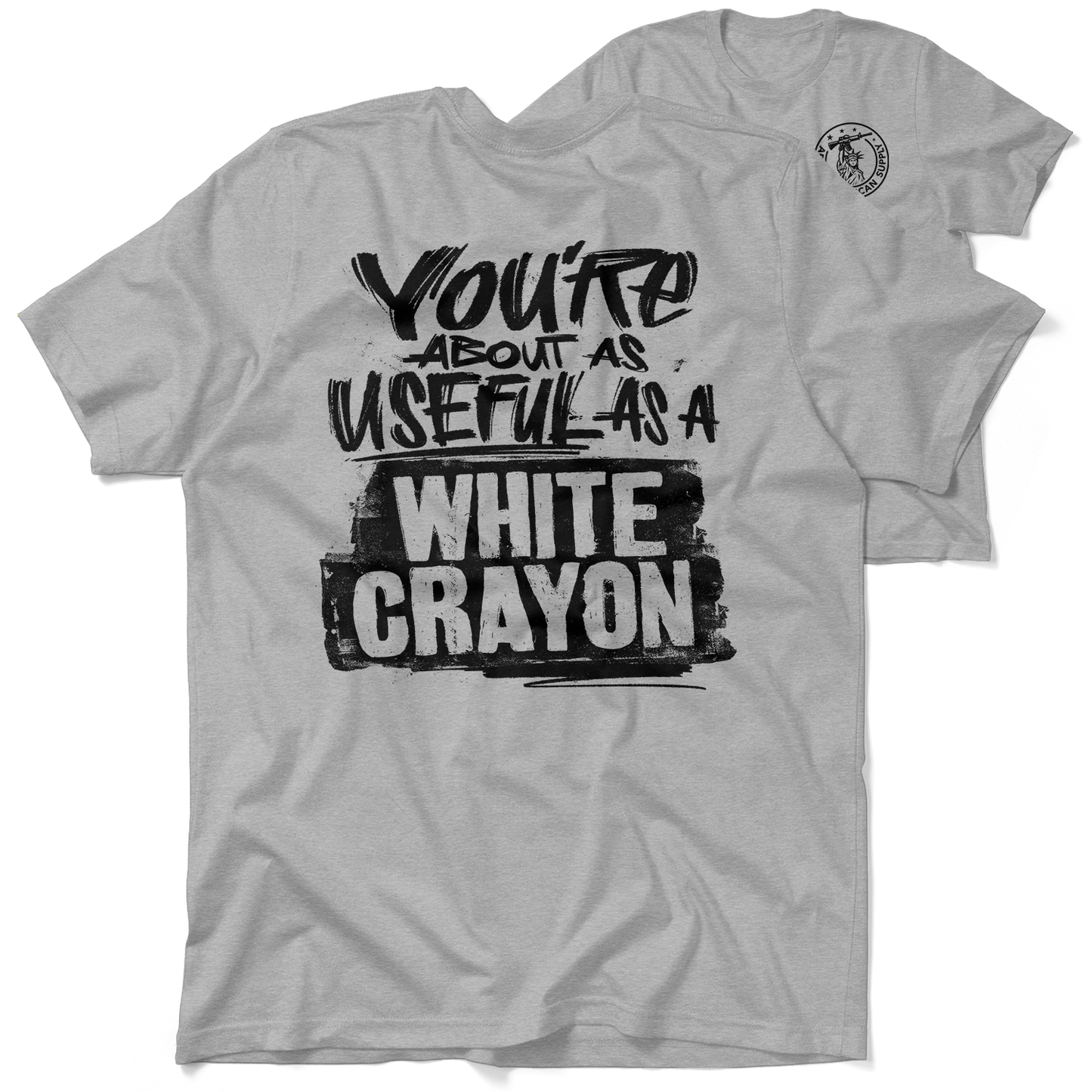 White Crayon - Safety Yellow T-Shirt