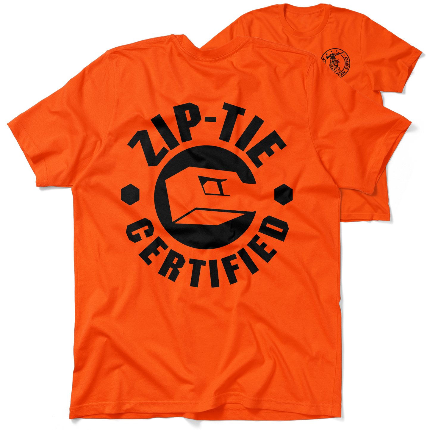 Zip Tie - Safety Yellow T-Shirt