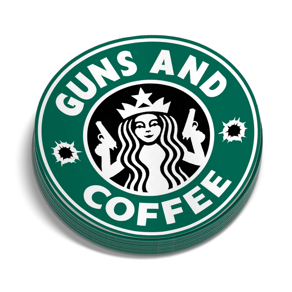 Guns And Coffee Decal
