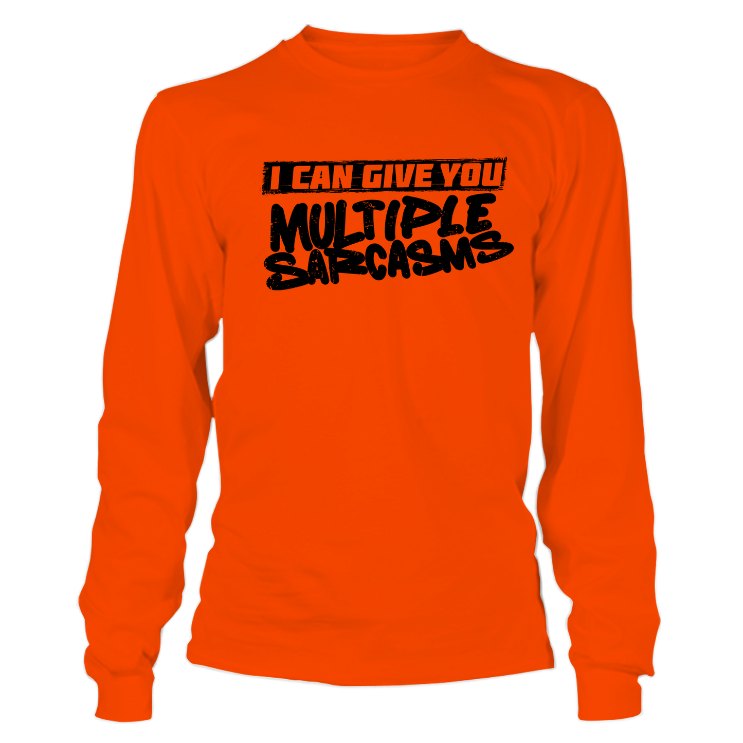 Multiple Sarcasms - Long Sleeve Safety Hi-Vis T-Shirt