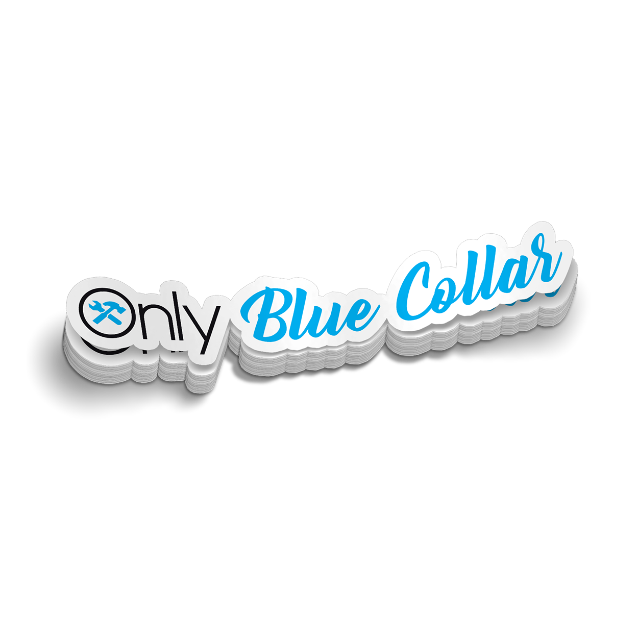Blue Collar Working Class Stickers Funny Helmet Skull Stickers Waterproof  Vinyl Stickers, Blue Collar Stickers for Hard Hat, Toolboxes, Helmet
