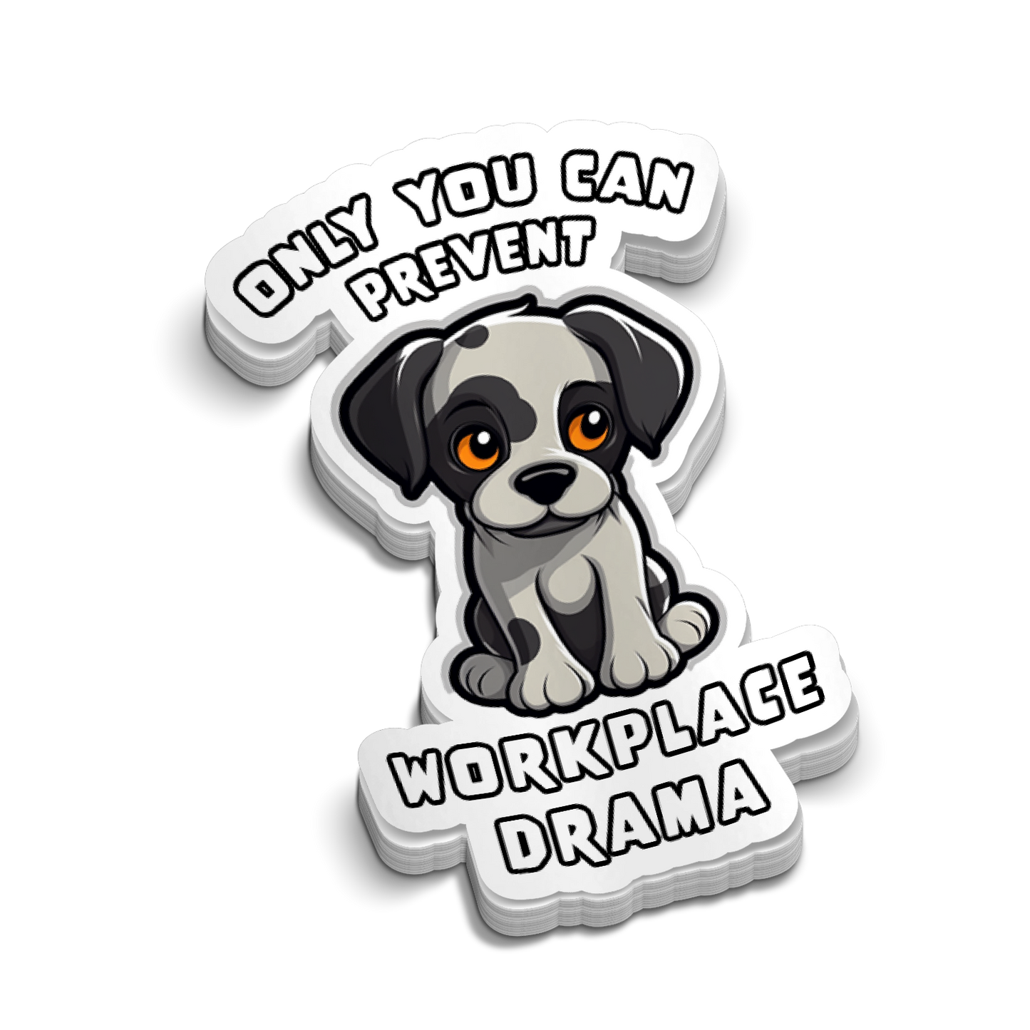 Drama - Hard Hat Decal