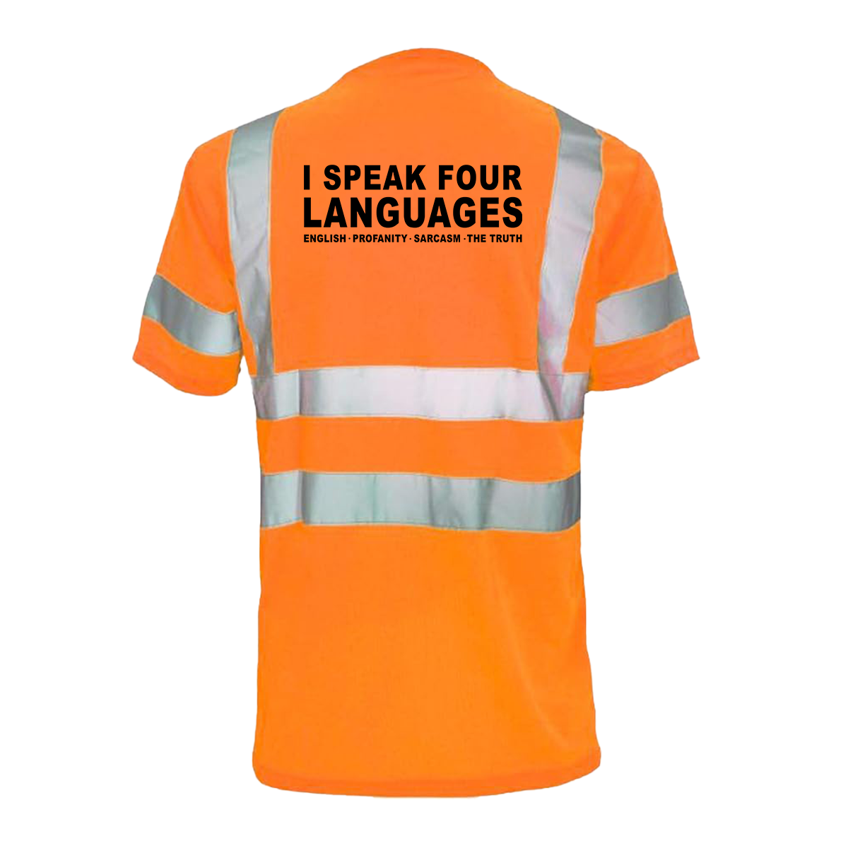Four Languages - Reflective Safety T-Shirt