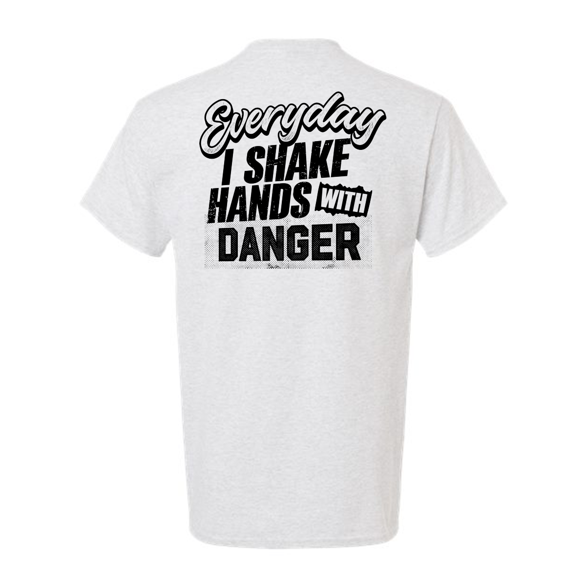 Shake Hands With Danger - Safety Yellow Hi-Vis T-Shirt