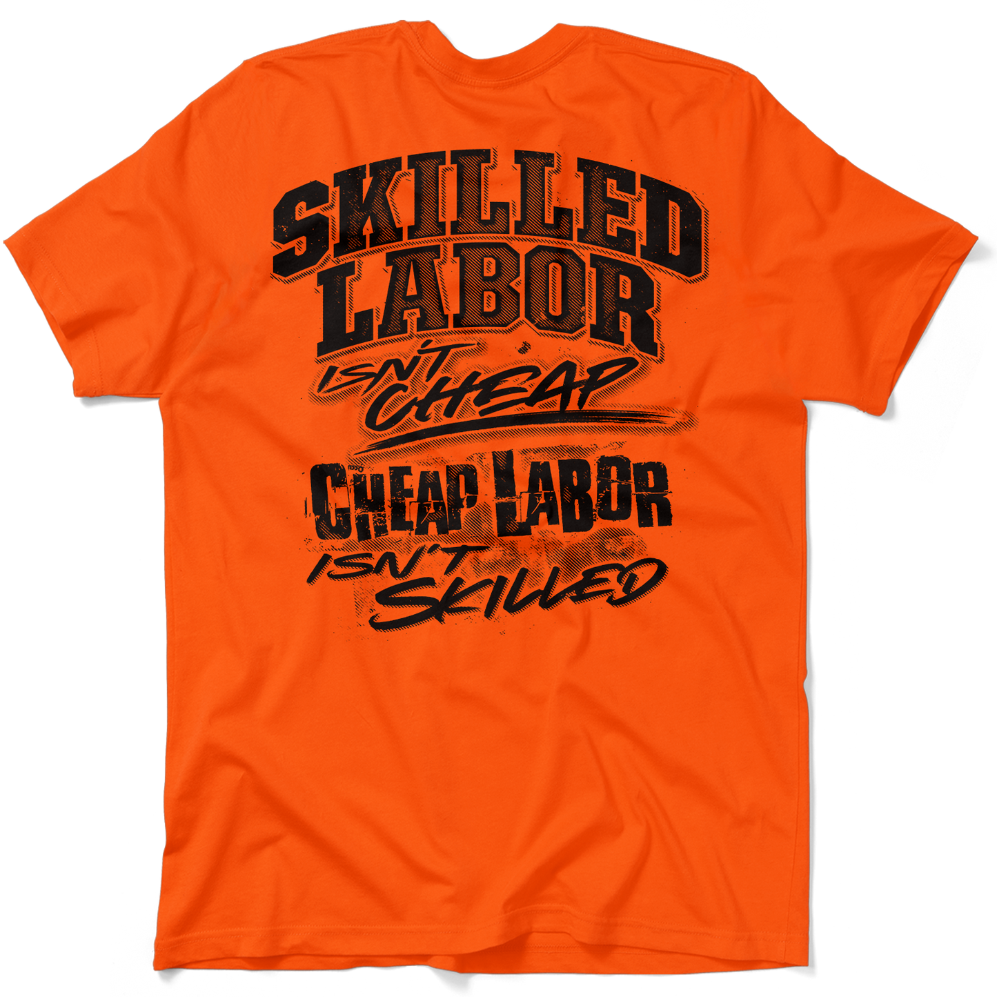 Skilled Labor - Safety Yellow T-Shirt