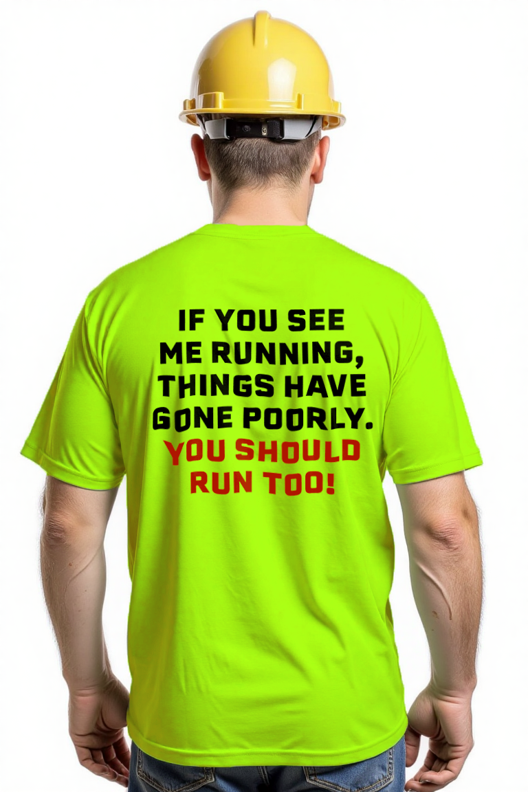 Run - Safety Yellow T-Shirt