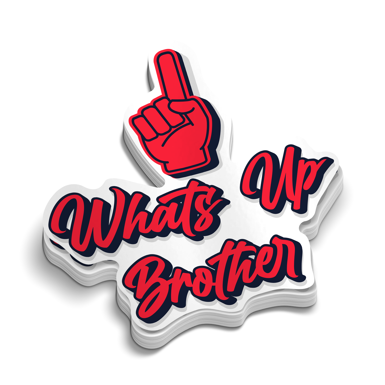 Whats Up Brother Hard Hat Decal