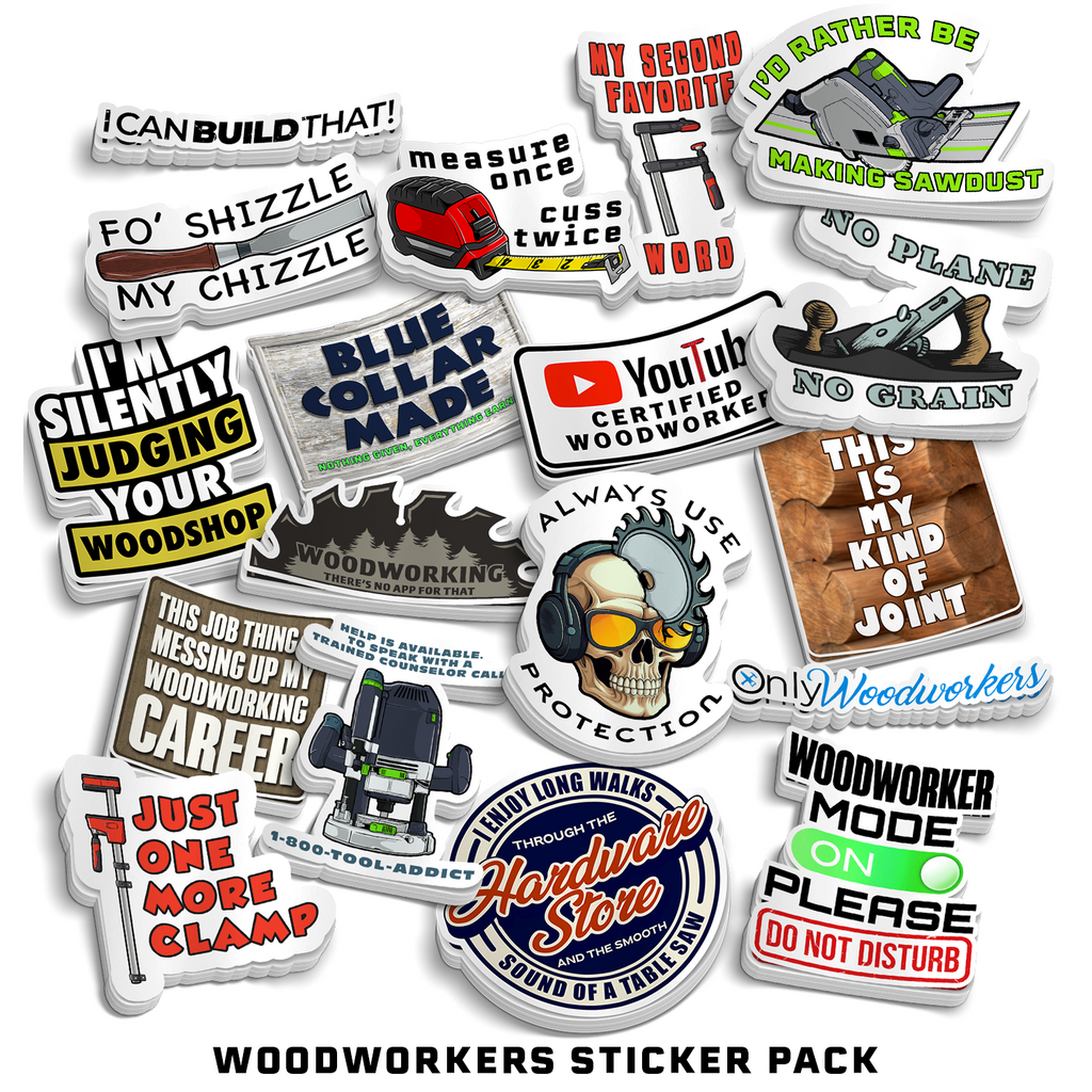 Woodworkers Sticker Pack