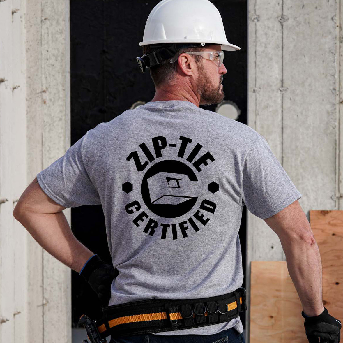 Zip Tie - Safety Yellow T-Shirt
