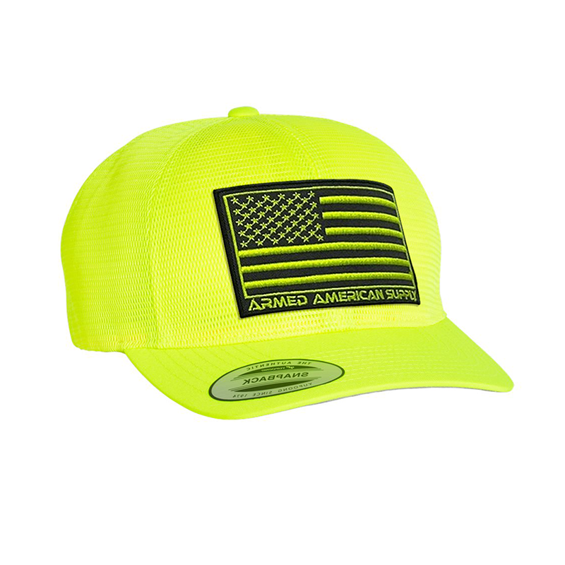 High Visibility Straw Hat - Construction Neon Safety Flex Fit Straw Ha