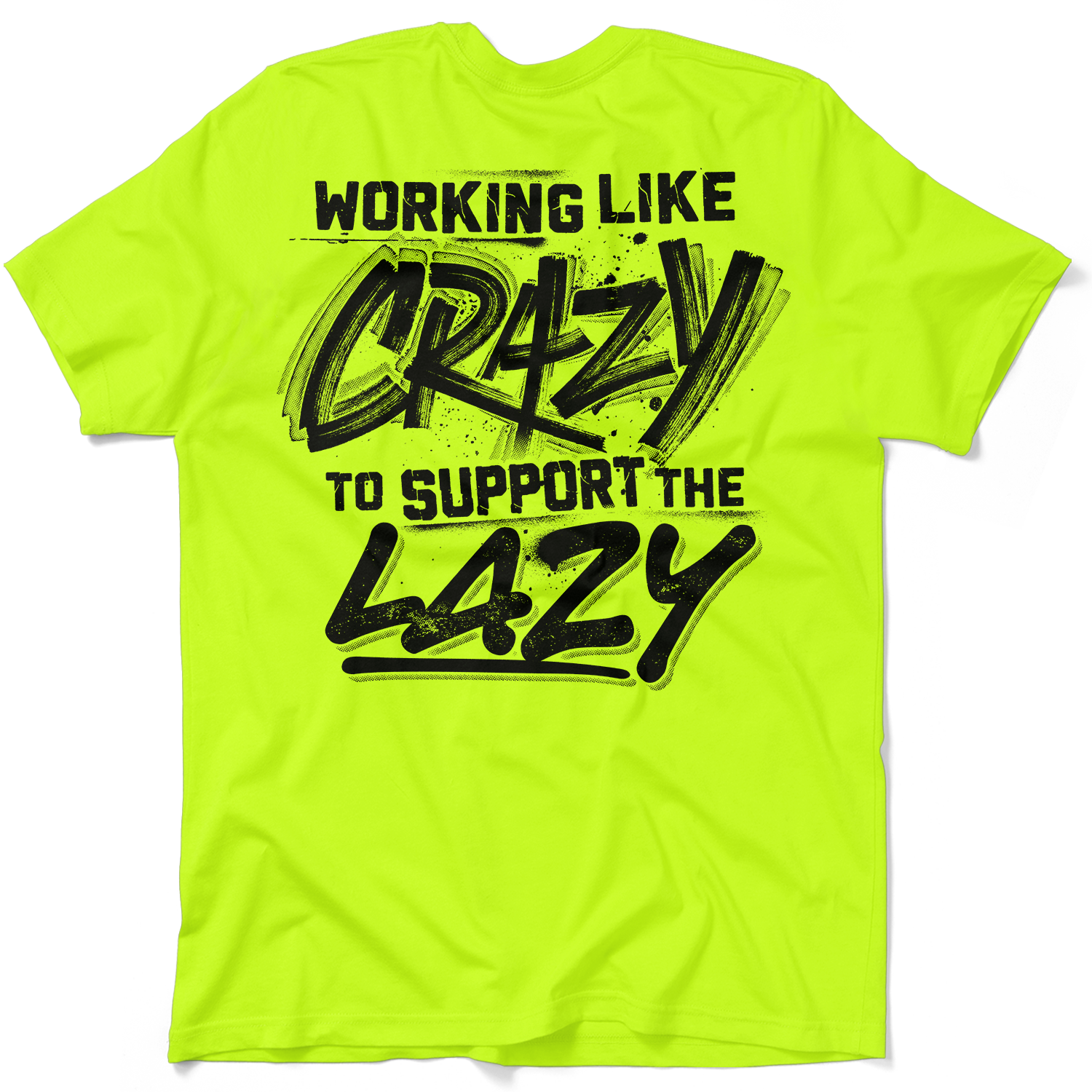 Safety Yellow T-Shirt - Crazy