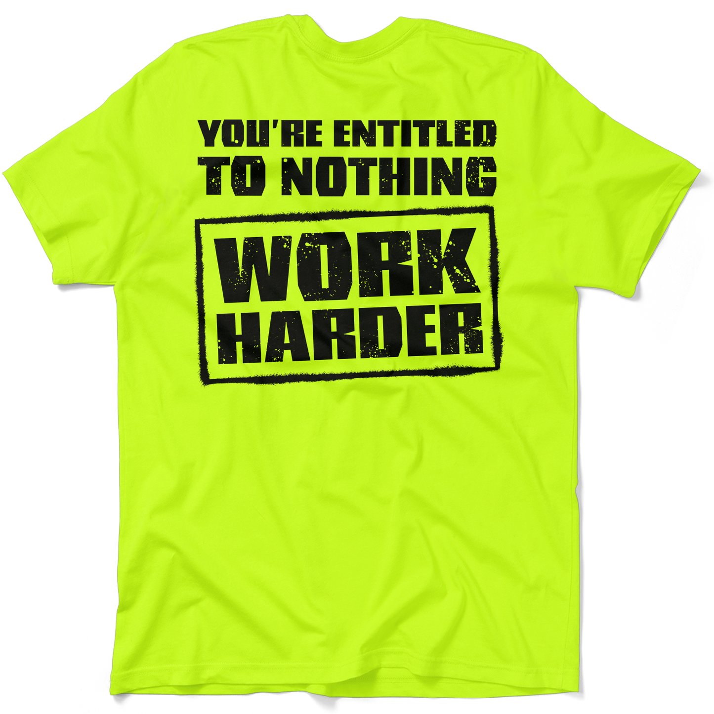 Entitled - Safety Yellow T-Shirt
