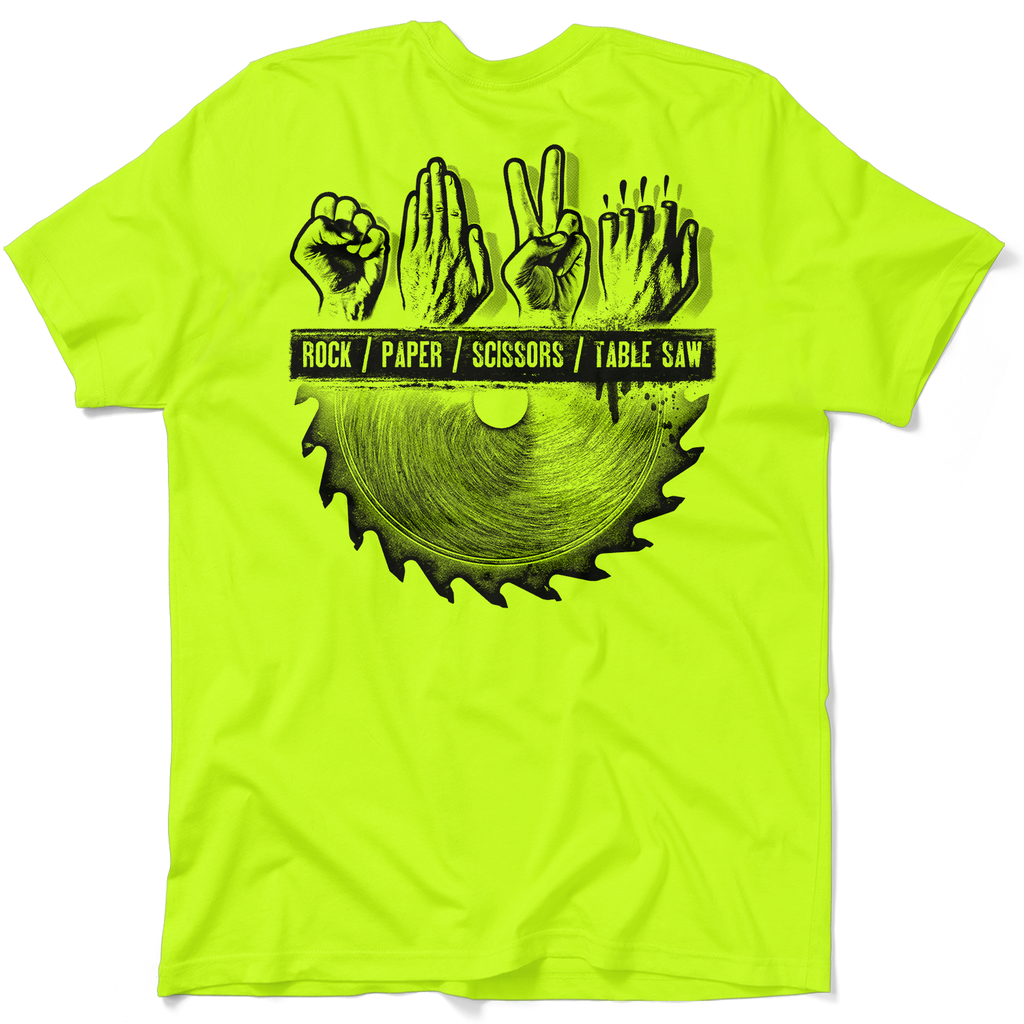 Table Saw - Safety Yellow T-Shirt
