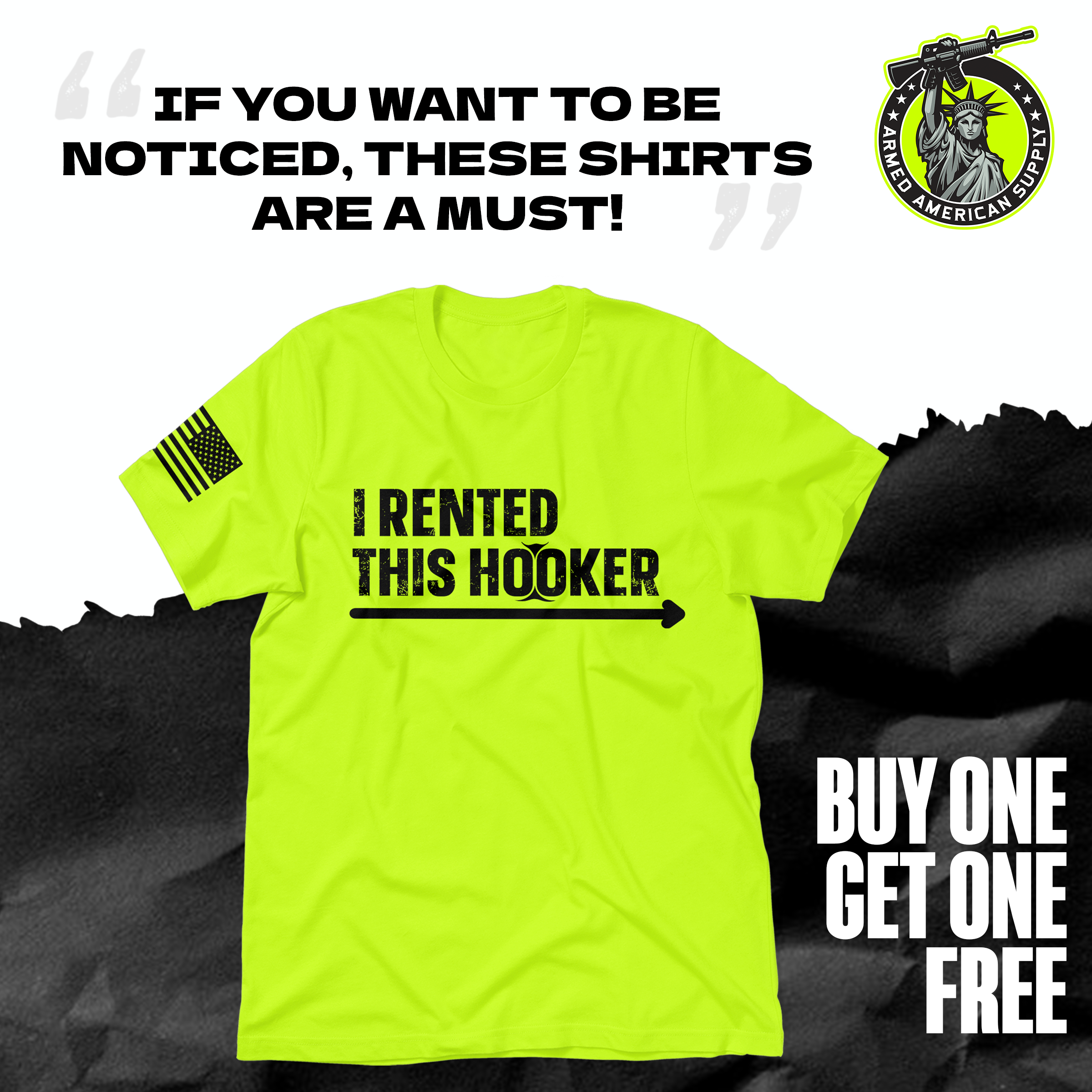 I Rented This Hooker - Safety Yellow Shirts