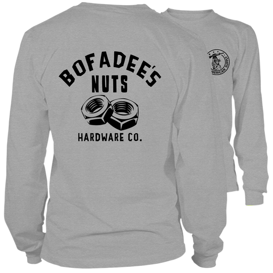 Bofadee's - Long Sleeve Heather Gray T-Shirt