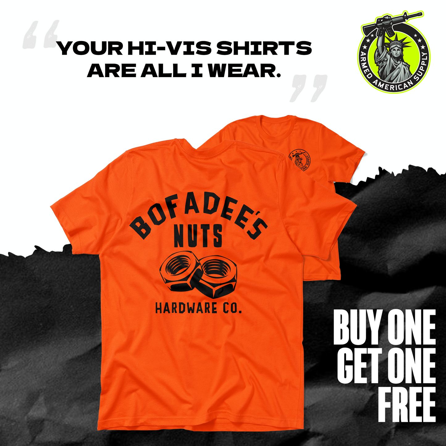 Bofadee's - Safety Orange T-Shirt