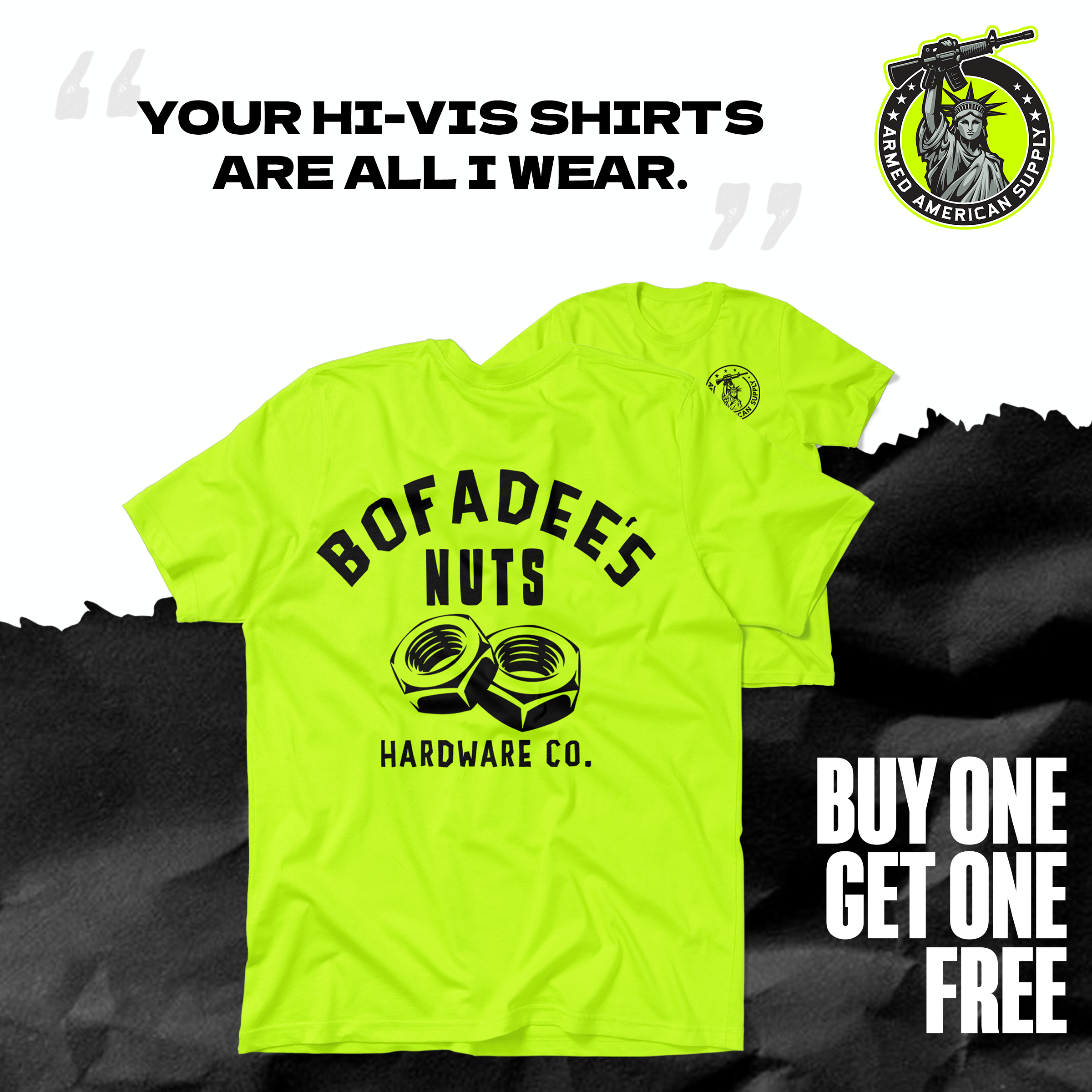 Bofadee's - Safety Yellow T-Shirt