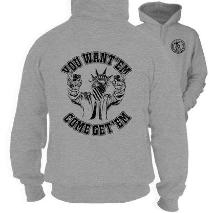 Come Get 'Em - Heather Gray Hoodie