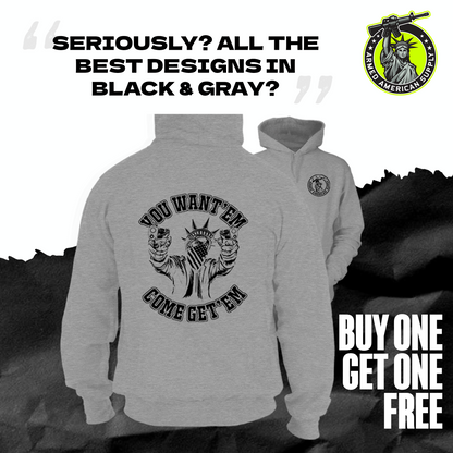 Come Get 'Em - Heather Gray Hoodie