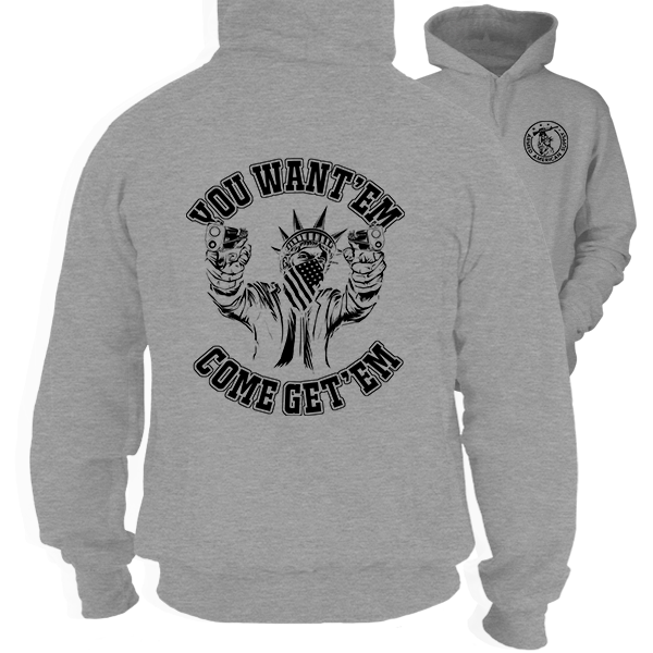 Come Get 'Em - Heather Gray Hoodie