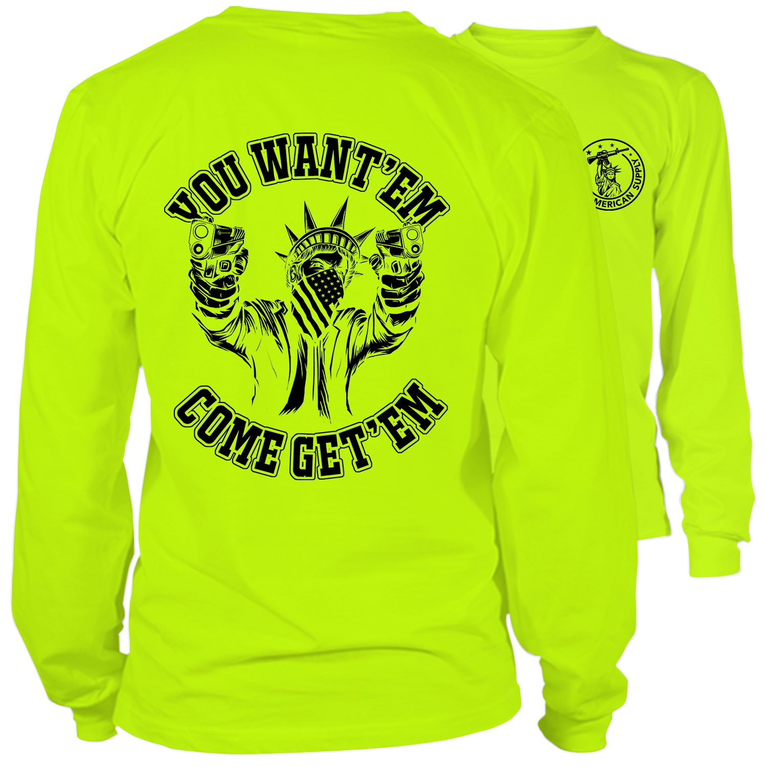 Come Get'em - Long Sleeve Hi-Vis T-Shirt