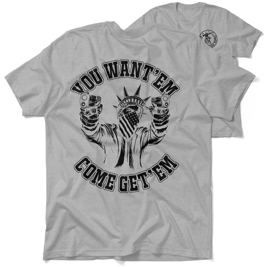 Come Get'em - Heather Gray T-Shirt