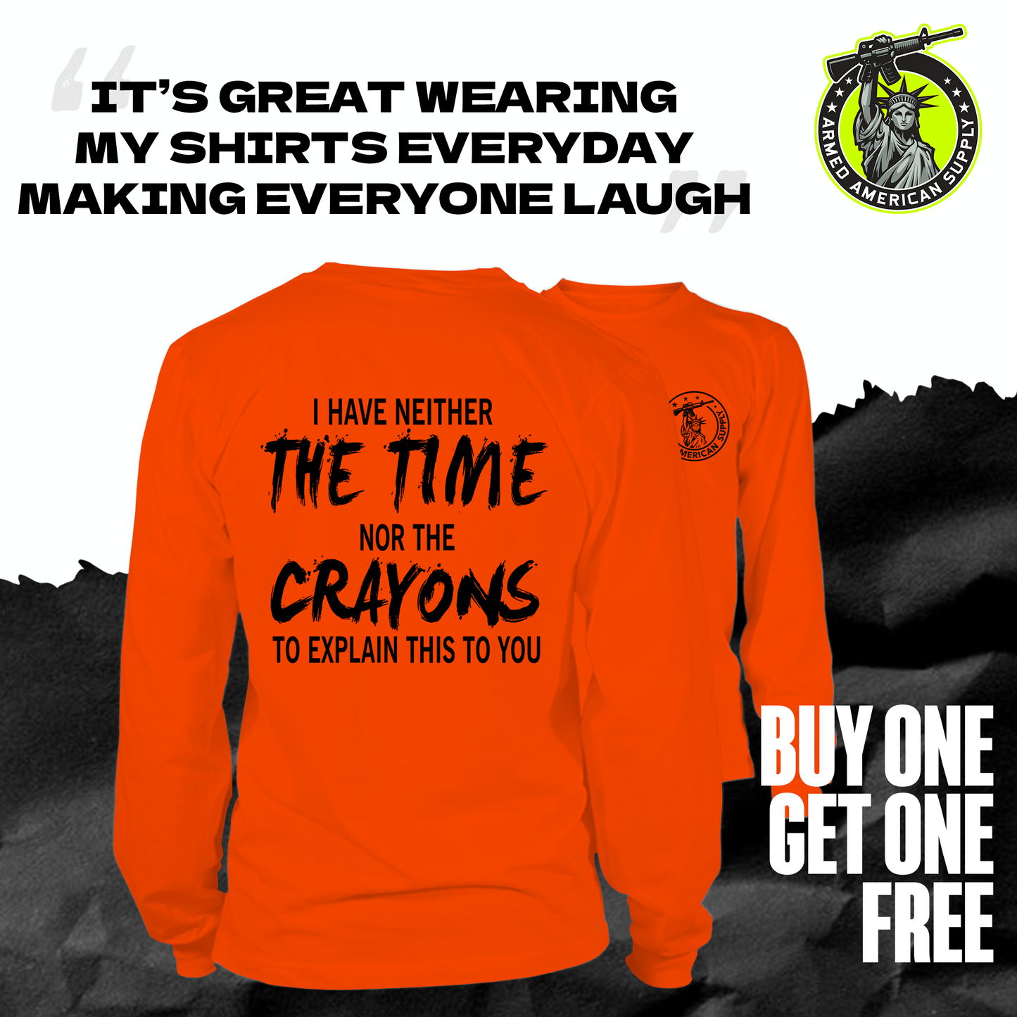 Crayons - Long Sleeve Hi-Vis Safety Shirt