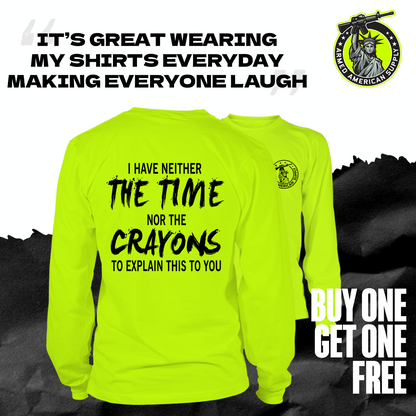 Crayons - Long Sleeve Hi-Vis Safety Shirt