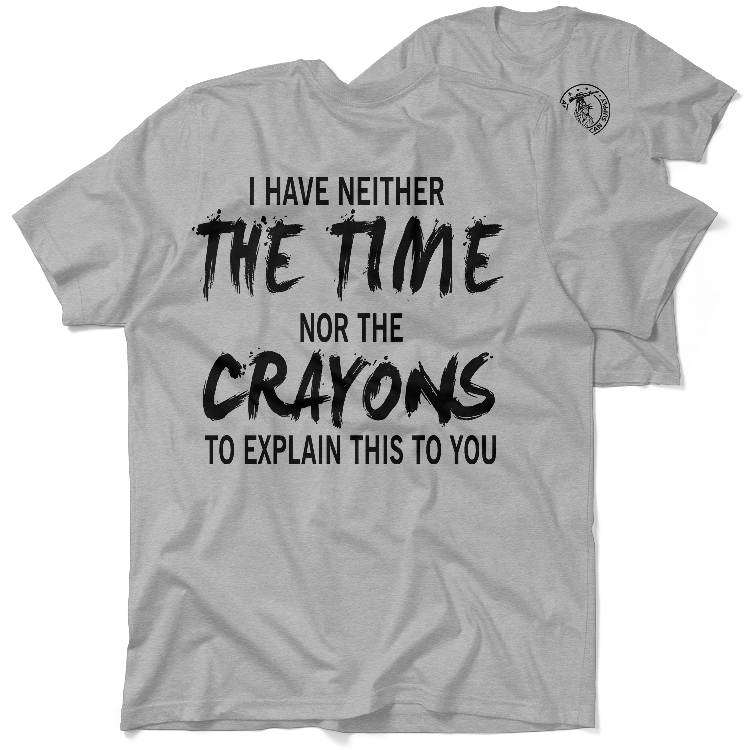 Crayons - Heather Gray T-Shirt