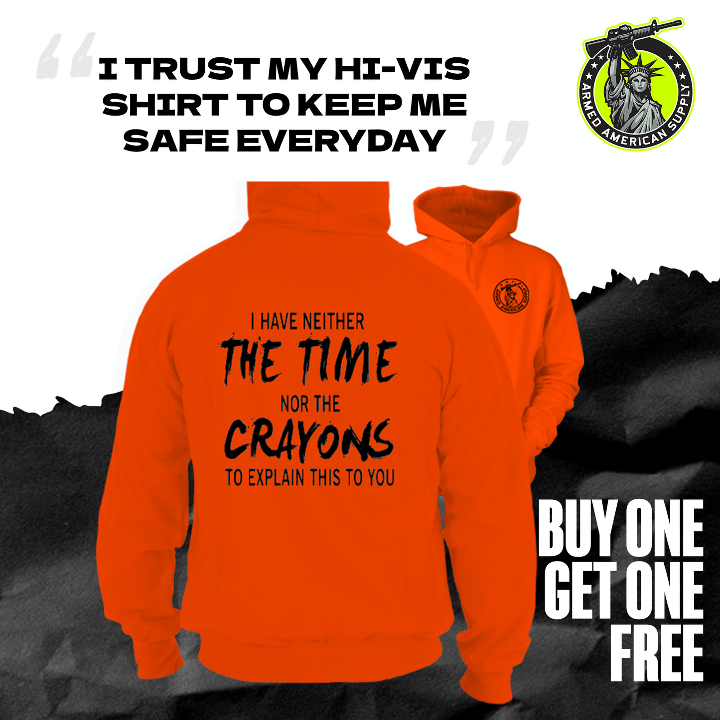 Crayons - Hi-Vis Hoodie (MERGE)