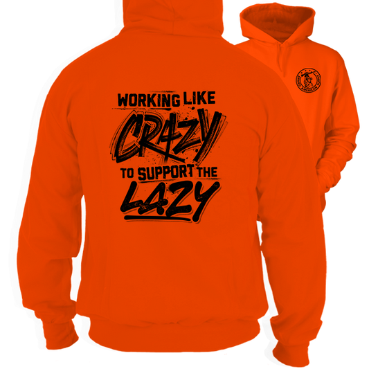 Crazy - Safety Orange Hi-Vis Hoodie