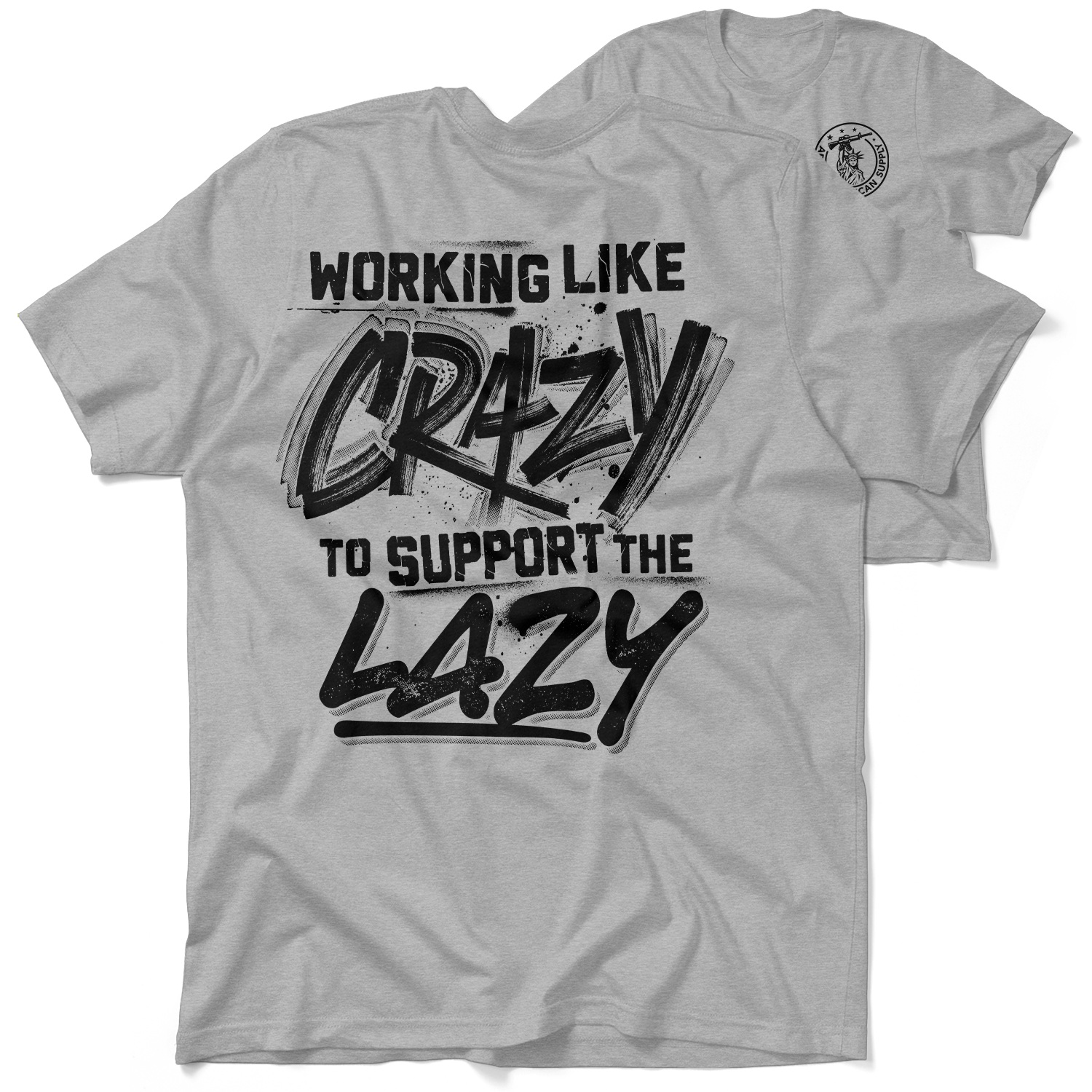 Crazy - Heather Gray T-Shirt