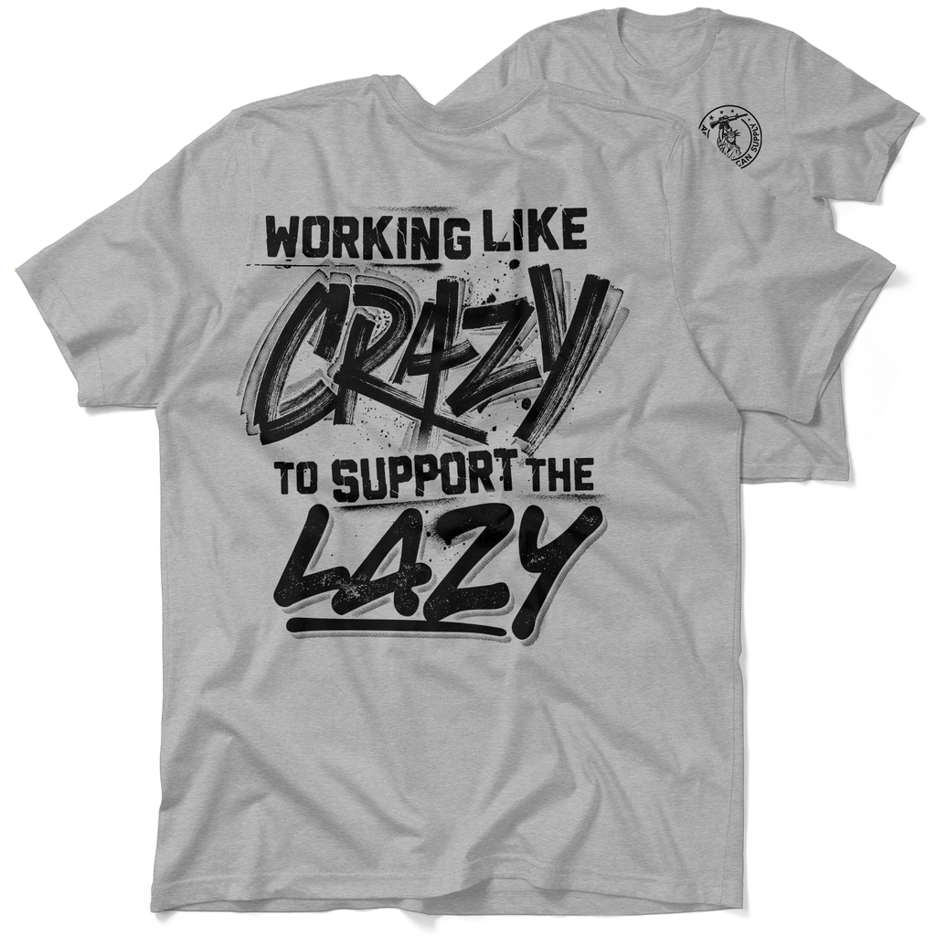 Crazy - Heather Gray T-Shirt