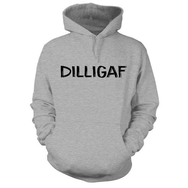 DILLIGAF - Heather Gray Hoodie