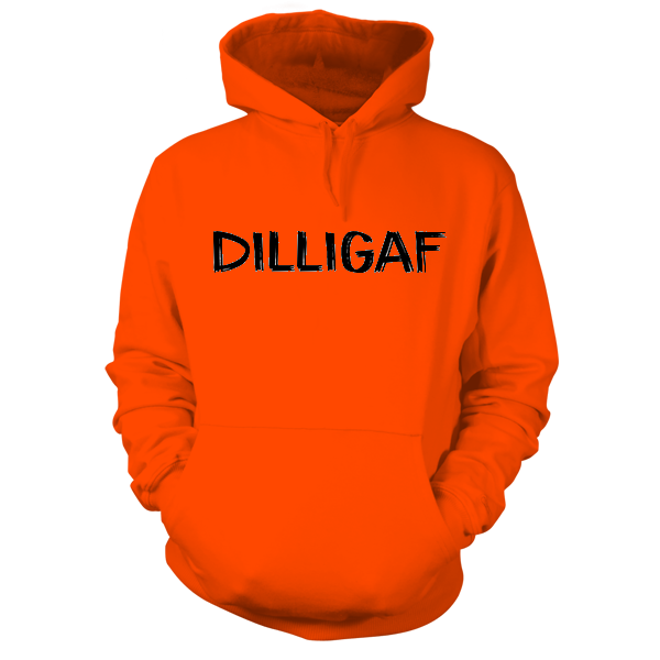 DILLIGAF - Safety Orange Hi Vis Hoodie