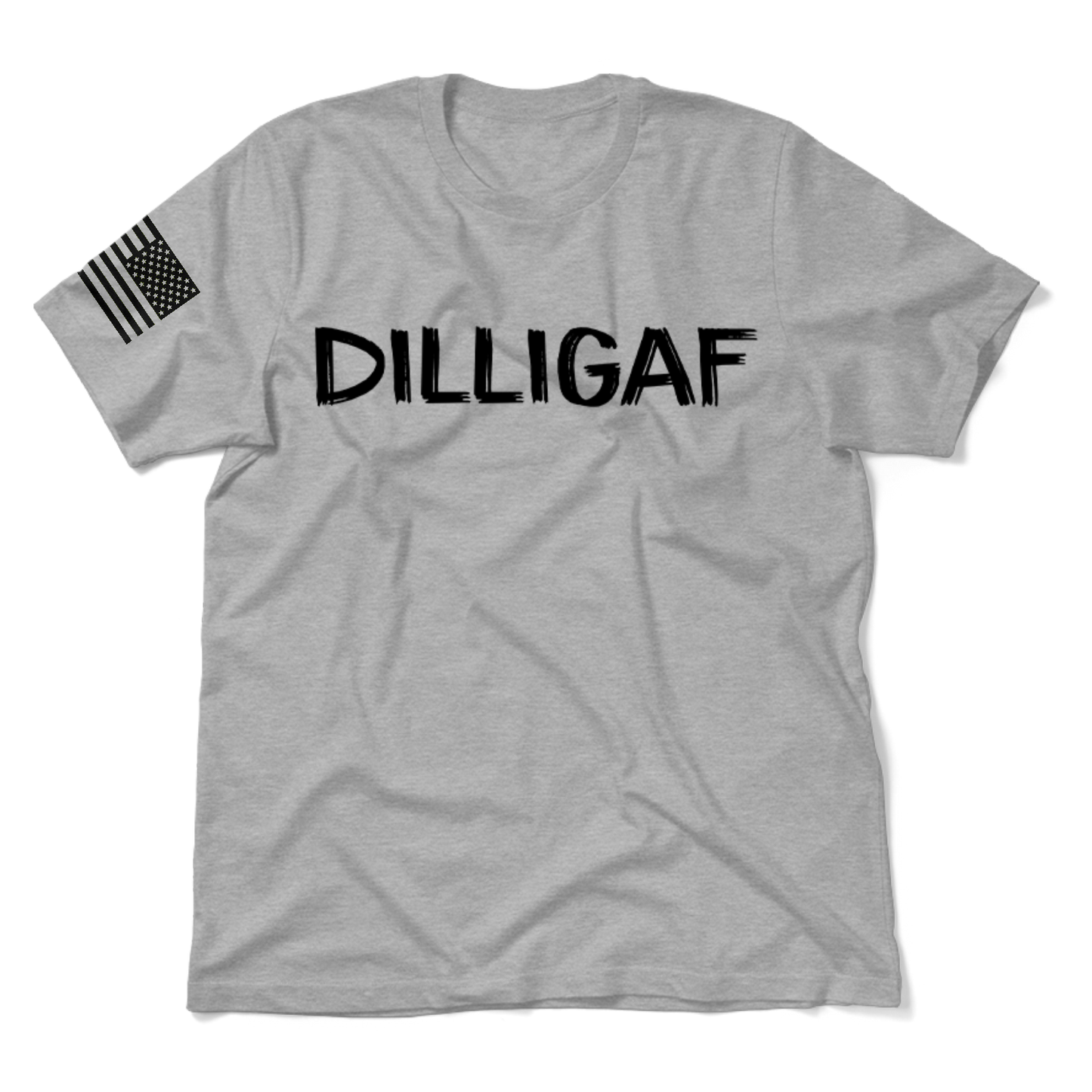 DILLIGAF  - Heather Gray T-Shirt