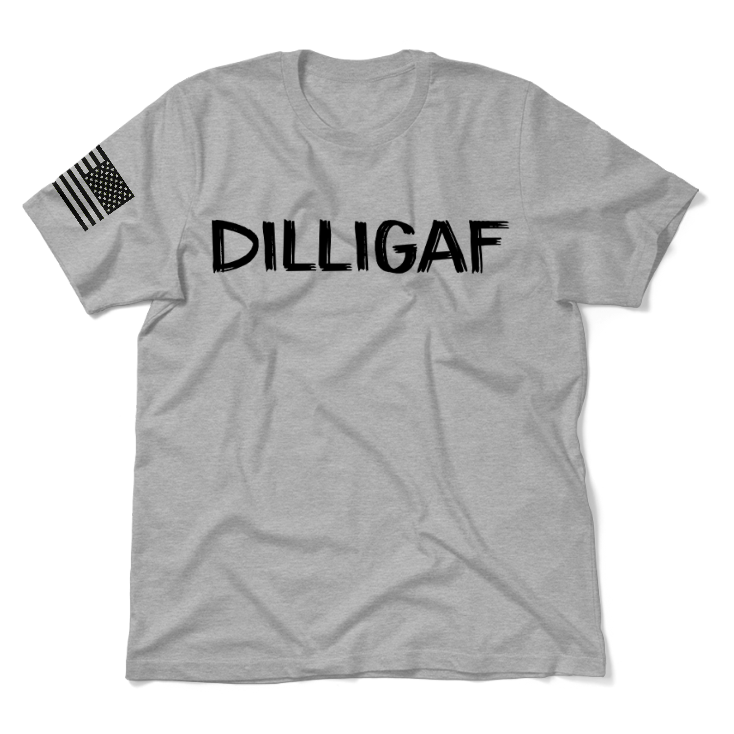 DILLIGAF  - Heather Gray T-Shirt