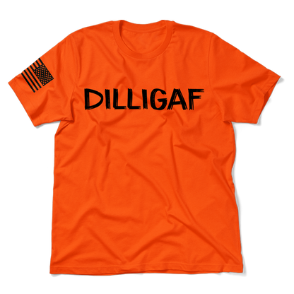 DILLIGAF  - Safety Orange T-Shirt