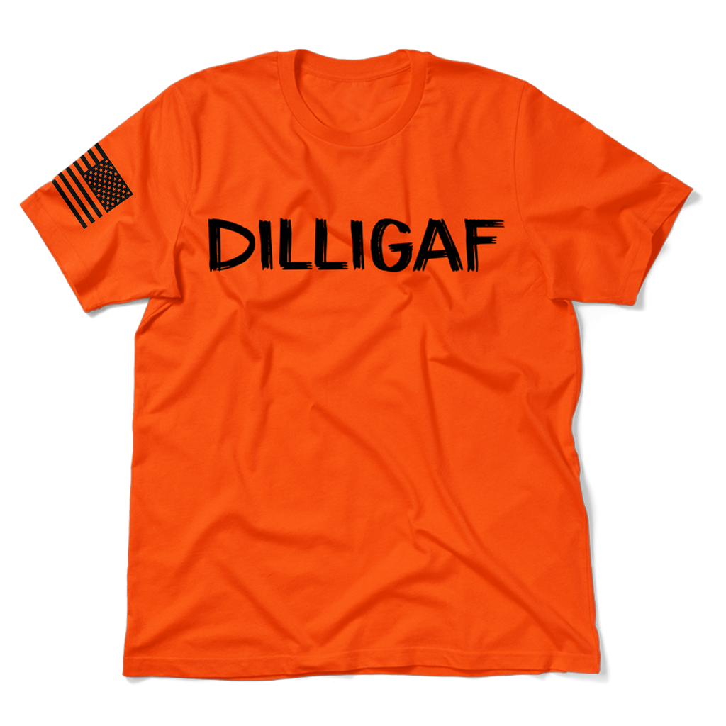 DILLIGAF  - Safety Orange T-Shirt