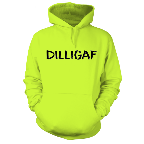 DILLIGAF - Safety Yellow Hi Vis Hoodie