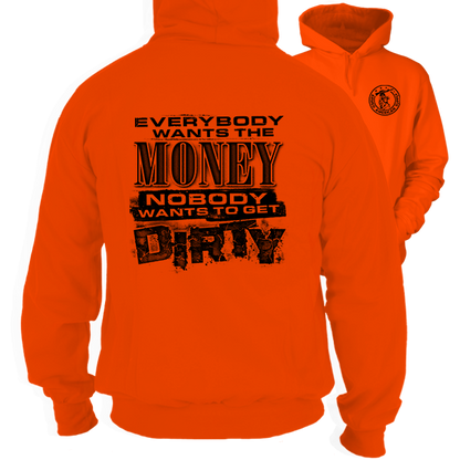 Dirty - Safety Orange Hi Vis Hoodie