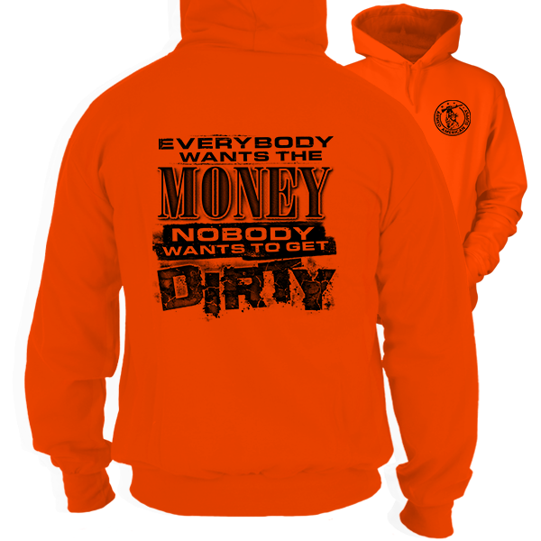 Dirty - Safety Orange Hi Vis Hoodie