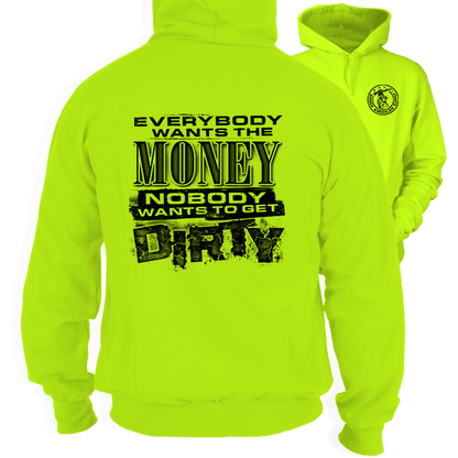 Dirty - Safety Yellow Hi Vis Hoodie