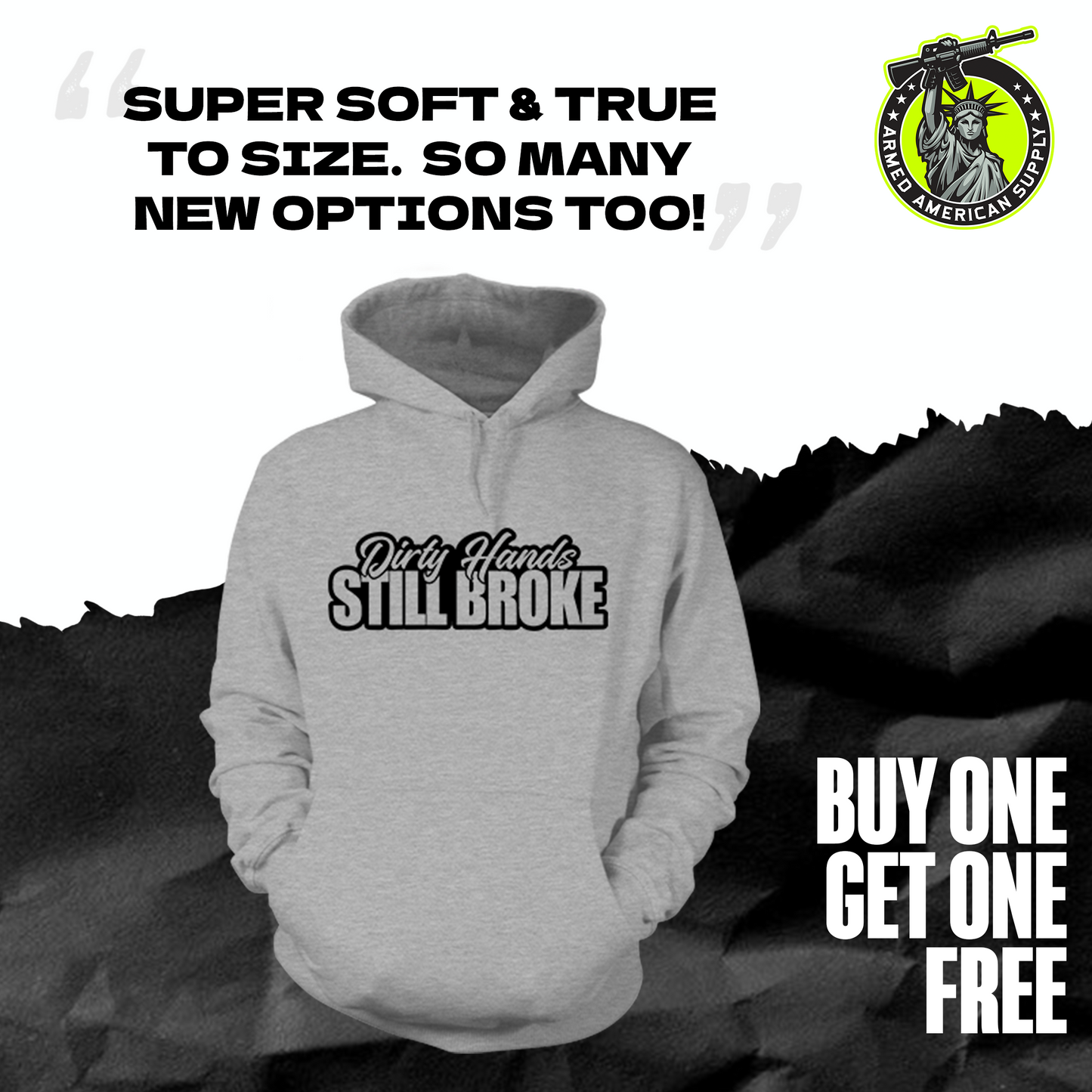 Still Broke - Heather Gray Hoodie