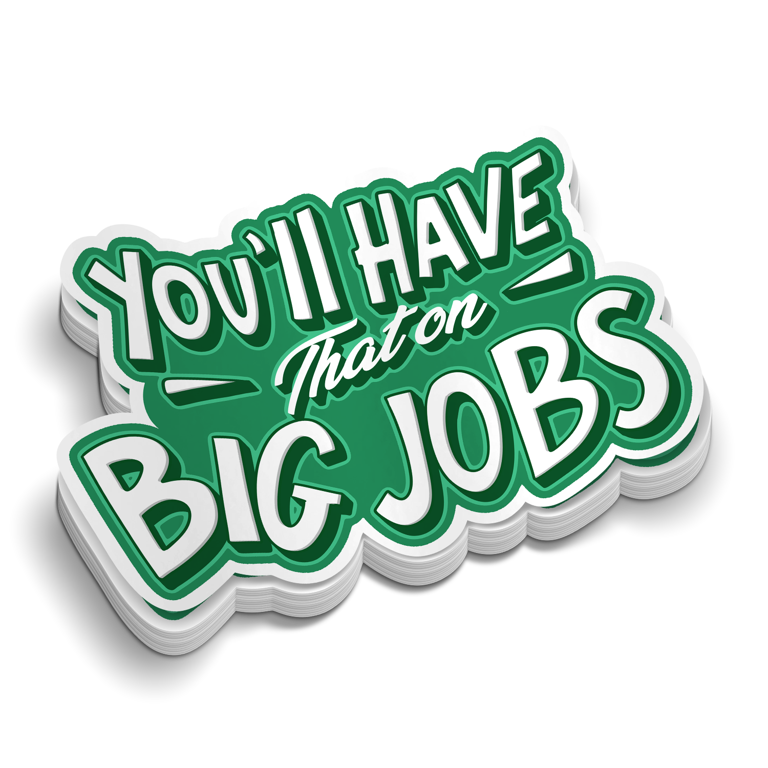 Big Jobs - Hard Hat Decal