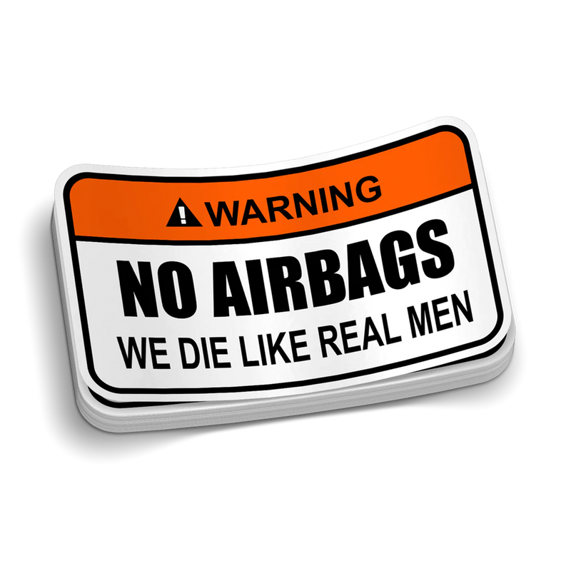 No Airbags Decal