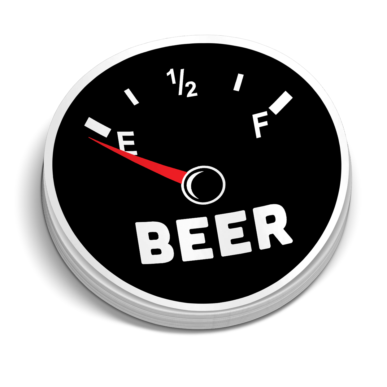 Beer Gauge Hard Hat Decal