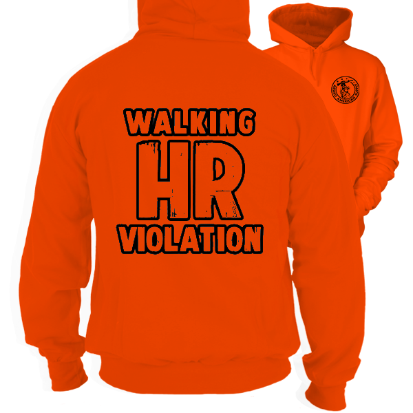 HR Violation - Safety Orange Hi Vis Hoodie